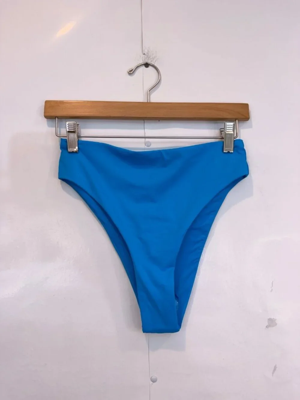SKIMS Recycled Swim Tank Bikini Top + Mid Waist Bottom Turqouise Blue Small